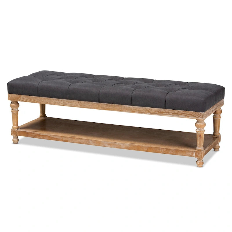 The Gray Barn Windy Ridge Modern and Rustic Storage Bench