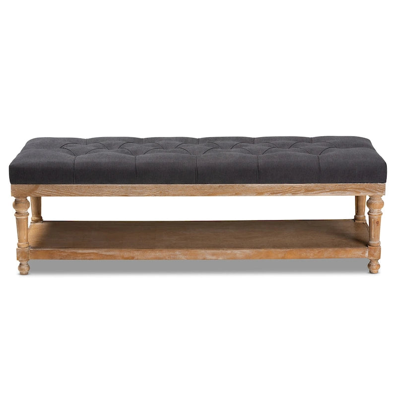 The Gray Barn Windy Ridge Modern and Rustic Storage Bench