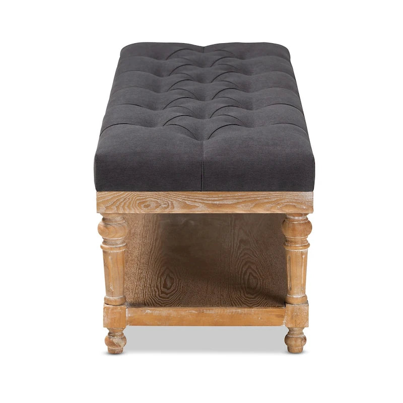 The Gray Barn Windy Ridge Modern and Rustic Storage Bench