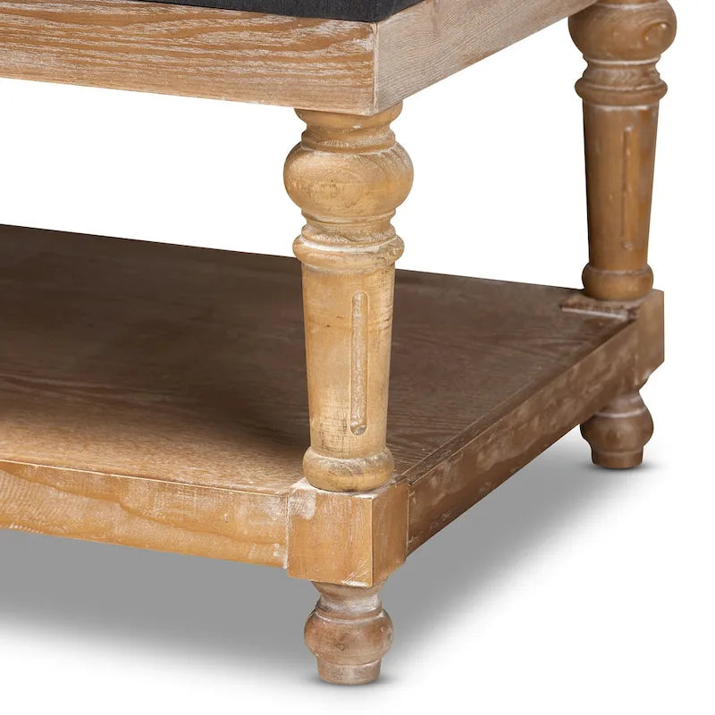 The Gray Barn Windy Ridge Modern and Rustic Storage Bench