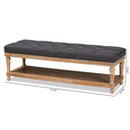 The Gray Barn Windy Ridge Modern and Rustic Storage Bench