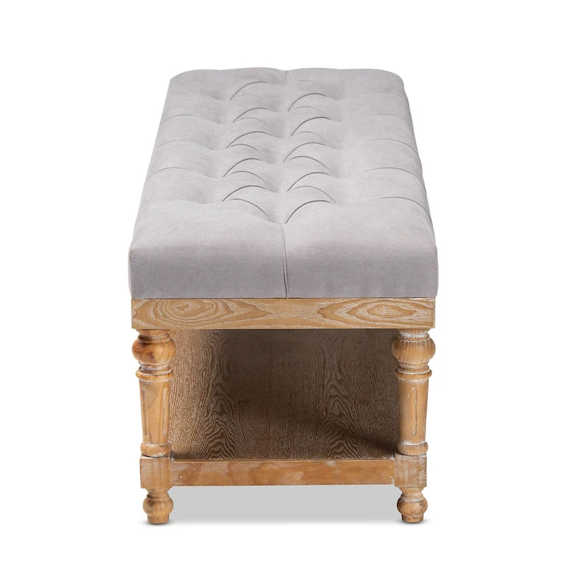 The Gray Barn Windy Ridge Modern and Rustic Storage Bench