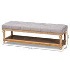 The Gray Barn Windy Ridge Modern and Rustic Storage Bench
