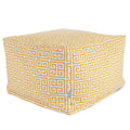 Majestic Home Goods Indoor Outdoor Towers Ottoman Pouf 27 in L x 27 in W x 17 in H