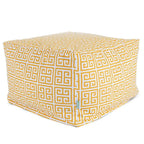 Majestic Home Goods Indoor Outdoor Towers Ottoman Pouf 27 in L x 27 in W x 17 in H