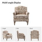 Yahweh Farmhouse Nailhead Armchair with Rolled Arms by HULALA HOME(Set of 2)