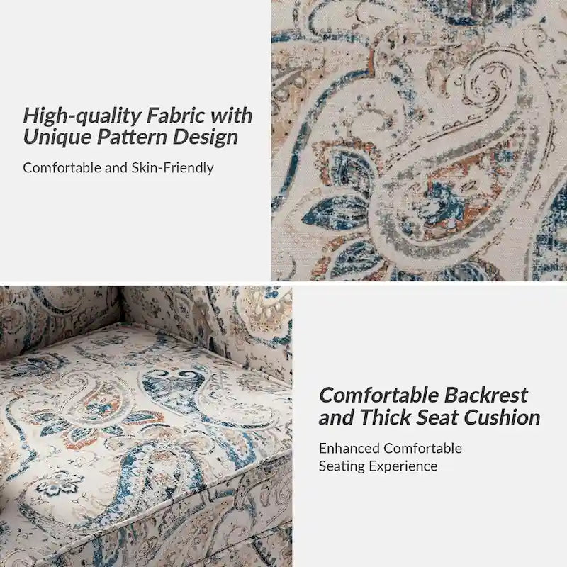 Yahweh Farmhouse Nailhead Armchair with Rolled Arms by HULALA HOME(Set of 2)