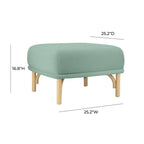 Desiree Velvet Ottoman