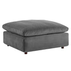 Commix Down Filled Overstuffed Velvet 7-Piece Sectional Sofa