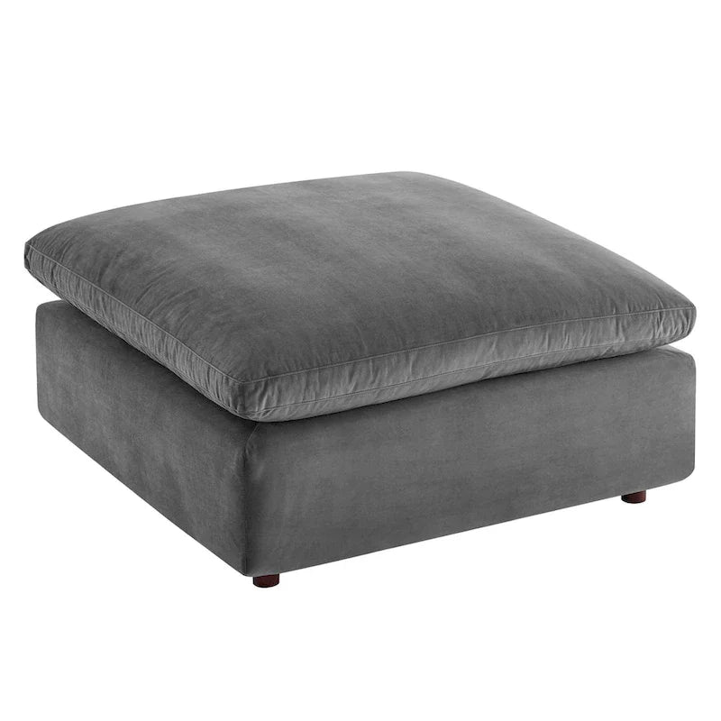Commix Down Filled Overstuffed Velvet 7-Piece Sectional Sofa