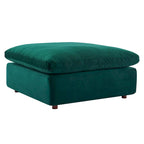 Commix Down Filled Overstuffed Velvet 7-Piece Sectional Sofa