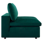 Commix Down Filled Overstuffed Velvet 7-Piece Sectional Sofa