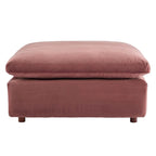 Commix Down Filled Overstuffed Velvet 7-Piece Sectional Sofa