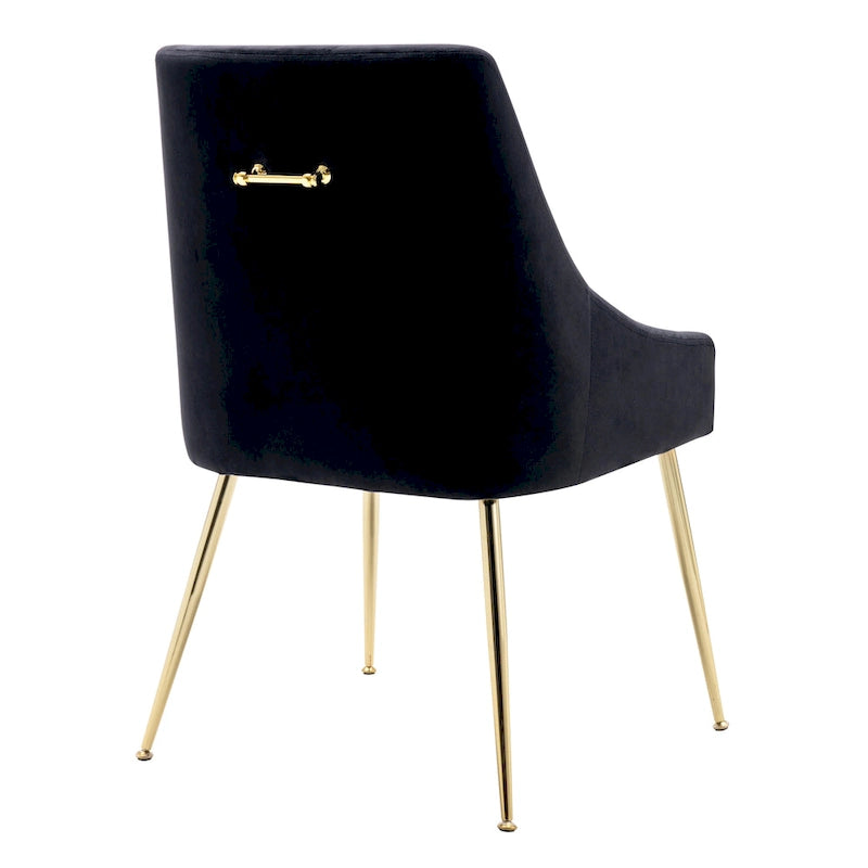 Arcadia Contemporary Velvet Upholstered Accent Chair (Set of 2)
