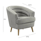 Jules Velvet Accent Chair by Inspire Me Home Decor - 29W x 32.6D x 31H