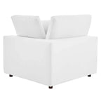 Commix Down Filled Overstuffed Vegan Leather 5-Piece Sectional Sofa