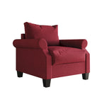 CraftPorch Classic Linen Upholstered Arm Chair