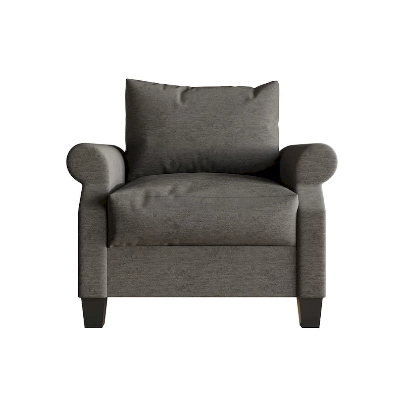 CraftPorch Classic Linen Upholstered Arm Chair
