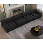 138 Convertible Modular Sectional Sofa, Luxury Modern 4-Seat Wide Couch Sectional for Living Room Bedroom Office Apartment