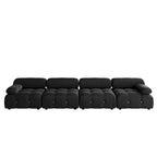 138 Convertible Modular Sectional Sofa, Luxury Modern 4-Seat Wide Couch Sectional for Living Room Bedroom Office Apartment