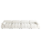 138 Convertible Modular Sectional Sofa, Luxury Modern 4-Seat Wide Couch Sectional for Living Room Bedroom Office Apartment