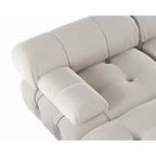 138 Convertible Modular Sectional Sofa, Luxury Modern 4-Seat Wide Couch Sectional for Living Room Bedroom Office Apartment