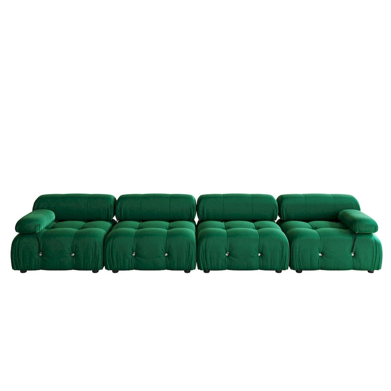 138 Convertible Modular Sectional Sofa, Luxury Modern 4-Seat Wide Couch Sectional for Living Room Bedroom Office Apartment