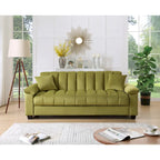83 Comfortable Velvet Storage Sleeper Convertible Sofa Bed.