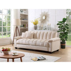 83 Comfortable Velvet Storage Sleeper Convertible Sofa Bed.