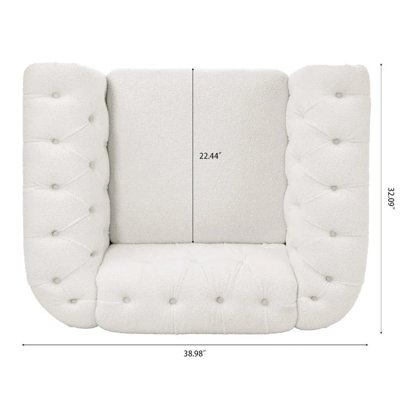 Classic Design Comfortable 1 Seater Sofa Accent Chair For Living Room
