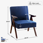 HUIMO Set of 2 Upholstered Accent Chair for Living Room, Bedroom