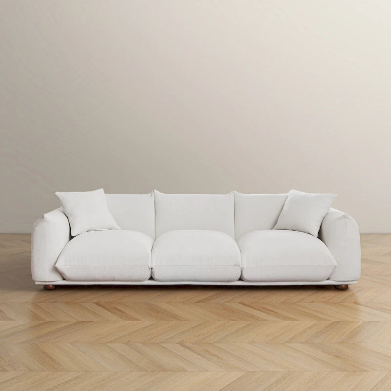 Arten Mid-Century Modern Luxury Boucle/Velvet Couch