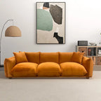 Arten Mid-Century Modern Luxury Boucle/Velvet Couch