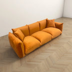 Arten Mid-Century Modern Luxury Boucle/Velvet Couch