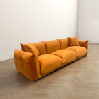 Arten Mid-Century Modern Luxury Boucle/Velvet Couch