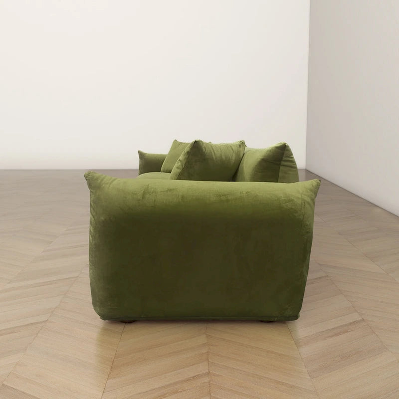 Arten Mid-Century Modern Luxury Boucle/Velvet Couch