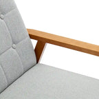 Leisure Accent Chairs Armchair with Solid Wood Armrest and Feet, for Living Room Bedroom Studio chair