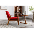 Leisure Accent Chairs Armchair with Solid Wood Armrest and Feet, for Living Room Bedroom Studio chair