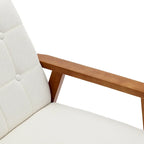 Leisure Accent Chairs Armchair with Solid Wood Armrest and Feet, for Living Room Bedroom Studio chair