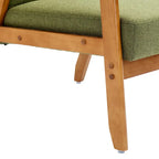 Leisure Accent Chairs Armchair with Solid Wood Armrest and Feet, for Living Room Bedroom Studio chair