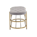 SEYNAR 40 Velvet Upholstered Living Room Bench with Double shoe rack