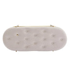 SEYNAR 40 Velvet Upholstered Living Room Bench with Double shoe rack