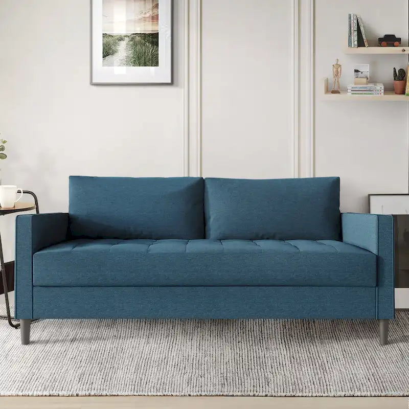 CraftPorch Contemporary Minimalist Linen Upholstered 3-Piece Living Room Set