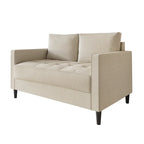 CraftPorch Contemporary Minimalist Linen Upholstered 3-Piece Living Room Set