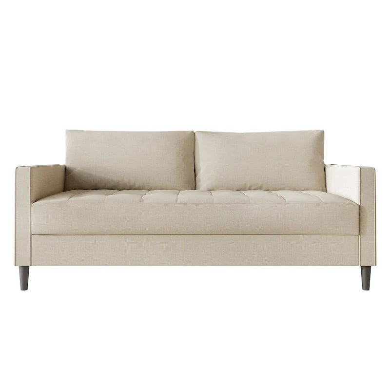 CraftPorch Contemporary Minimalist Linen Upholstered 3-Piece Living Room Set