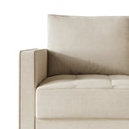CraftPorch Contemporary Minimalist Linen Upholstered 3-Piece Living Room Set