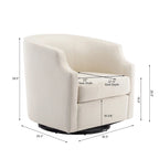 Swivel Glider Barrel Chair