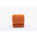 Modern S-shape Fabric Ottoman Makeup Stool Footstool