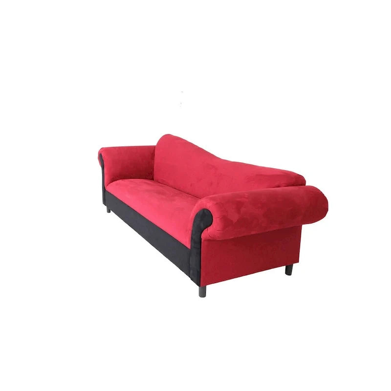 Coast to Coast Sofas Traditional 3 Seater Sofa Velvet Solid Wood Frame Upholstered