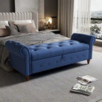 Modern Storage Bed Bench,Shoe Bench,Footrest with Rolled Arms